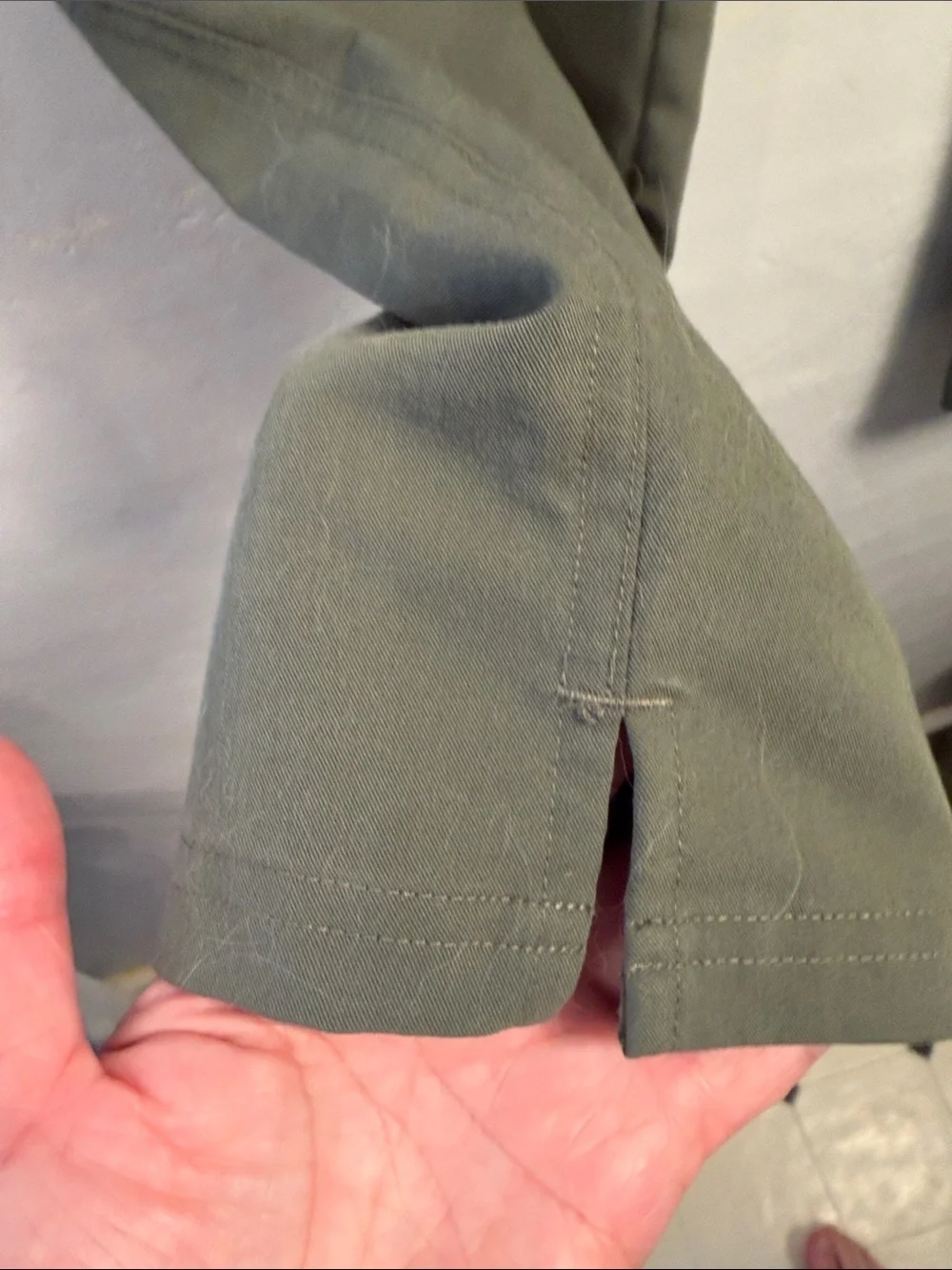 Figs Olive Green Jogger Pants with Orange Drawcord size small